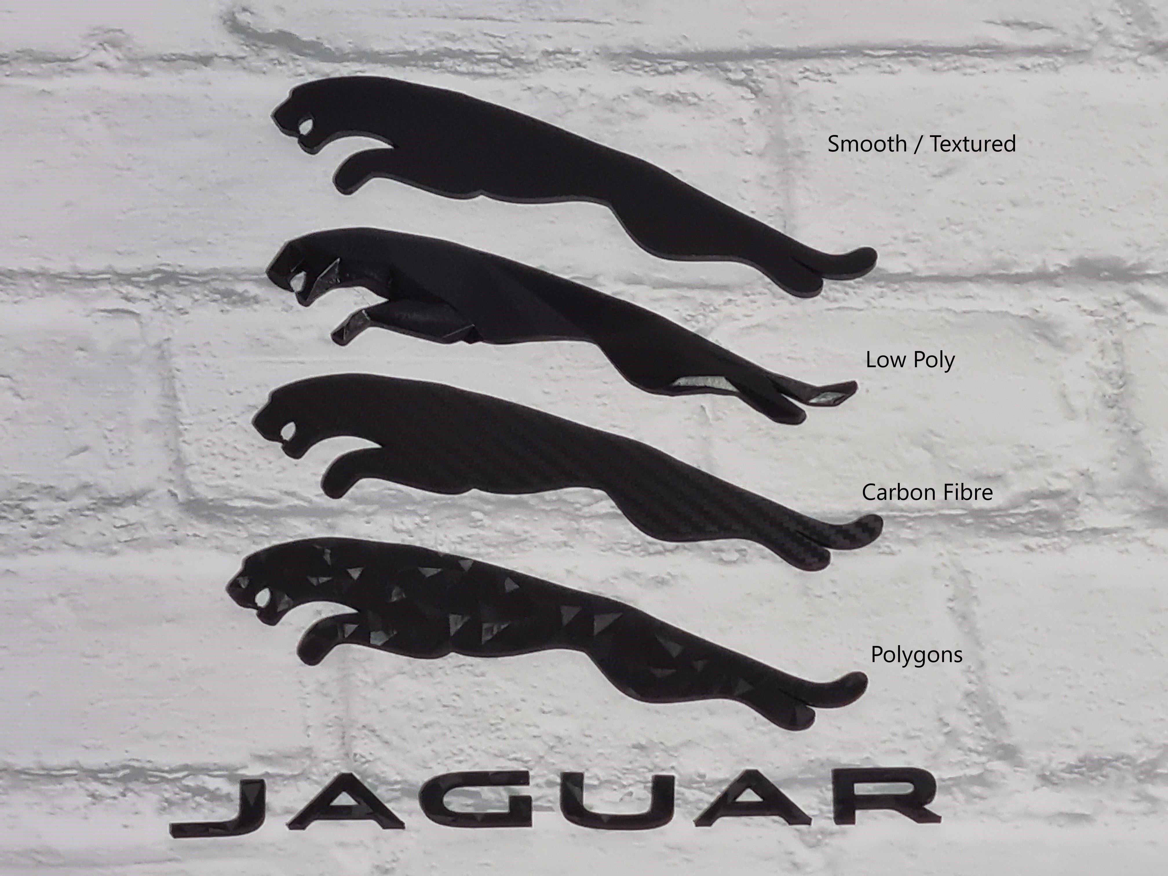 Jaguar Leaper and Lettering - Smooth